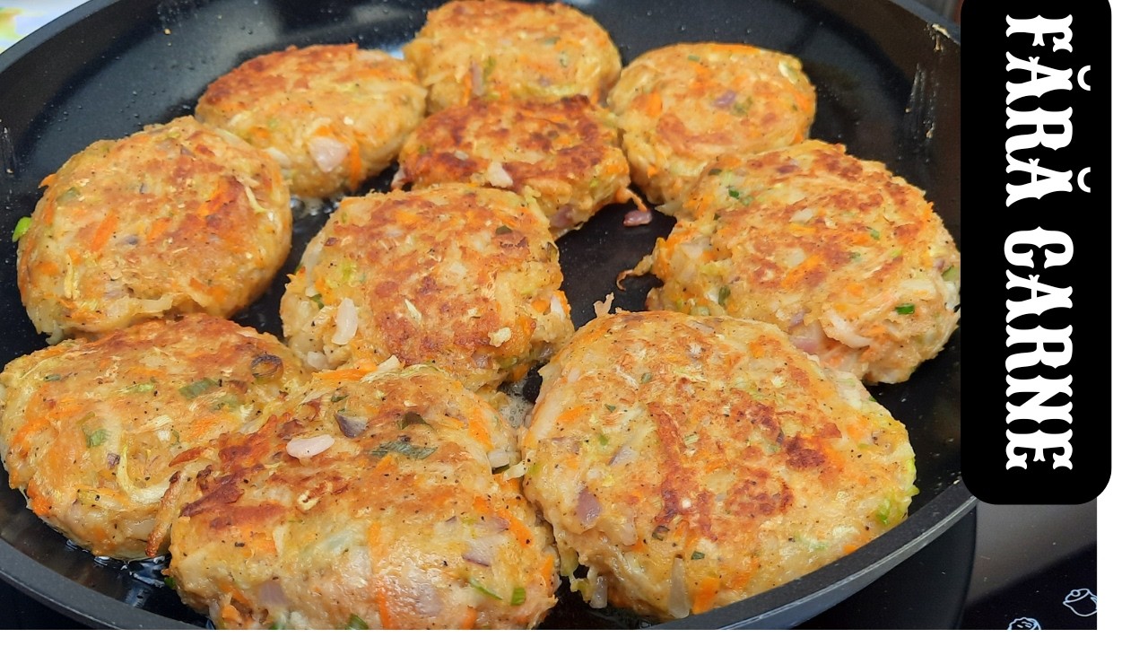 Dovlecel, cartofi, morcov...chiftele fara carne... vei repeta. (RETETA USOARA SI IEFTINA)