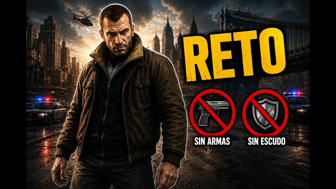 RETO GTA IV -CON PISTOLA SIN ESCUDO- #12