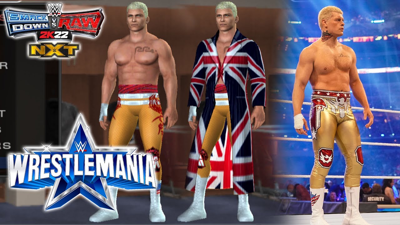 Cody Rhodes Wrestlemania 38 RETURN Attire CAW | SVR2011 CAW PS2 PSP MRRICEBALL CAW