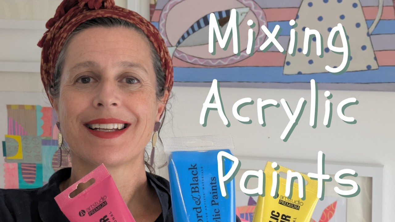 Let's Colour mix-Swatching colours with a limited colour palette-Magenta-Cerulean-Yellow