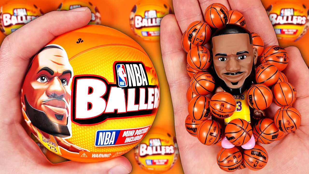 Открытие баскетбольной команды Zuru NBA Ballers — Mini Brands