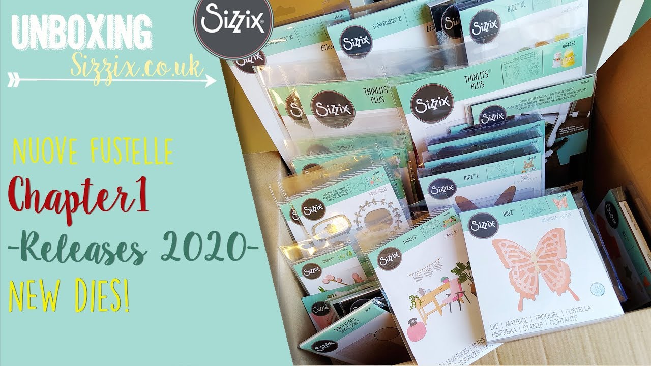 Sizzix.co.uk - Unboxing - Chapter 1 – 2020 – Nuove fustelle!
