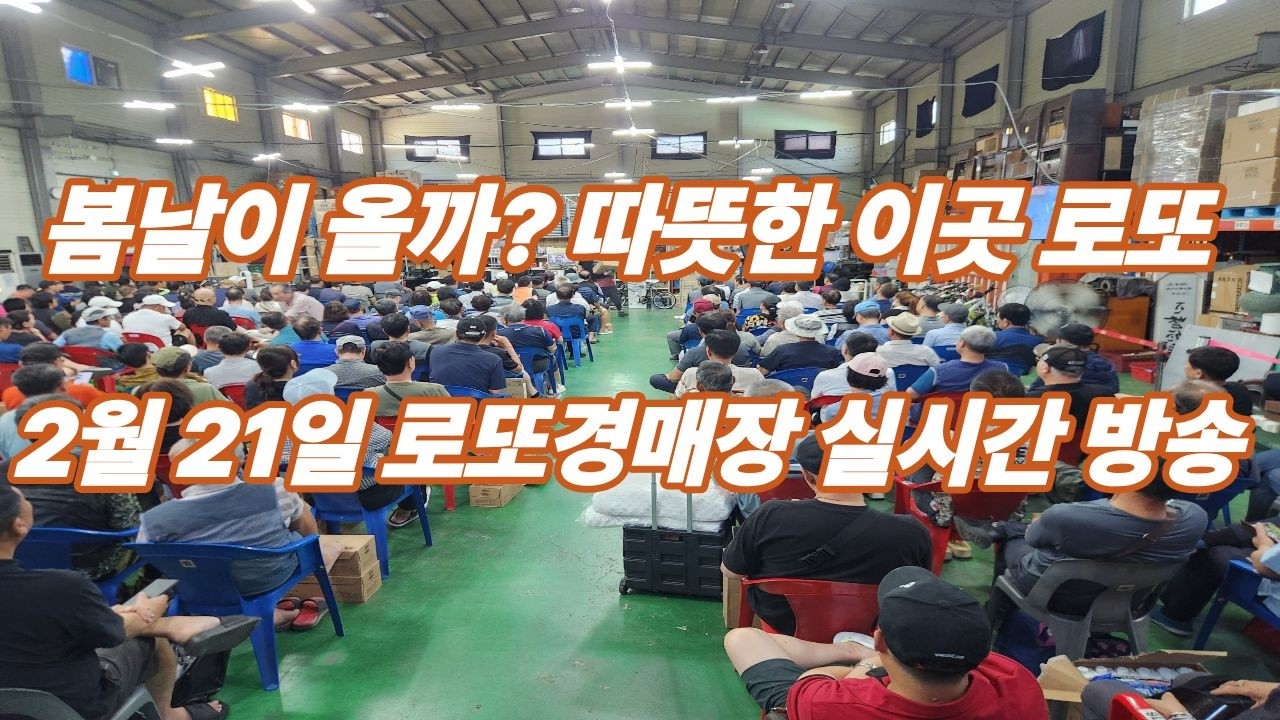 2월 21일  토요일 로또경매장 현장 실시간~