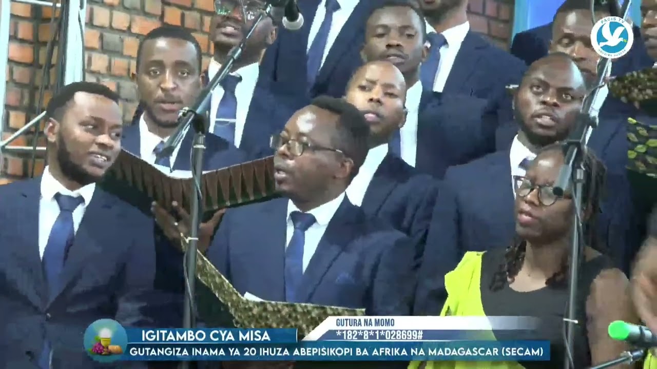 CHORALE DE KIGALI MU MAJWI MEZA MU MISA ITANGIZA INAMA YA 20 YA SECAM MU RWANDA