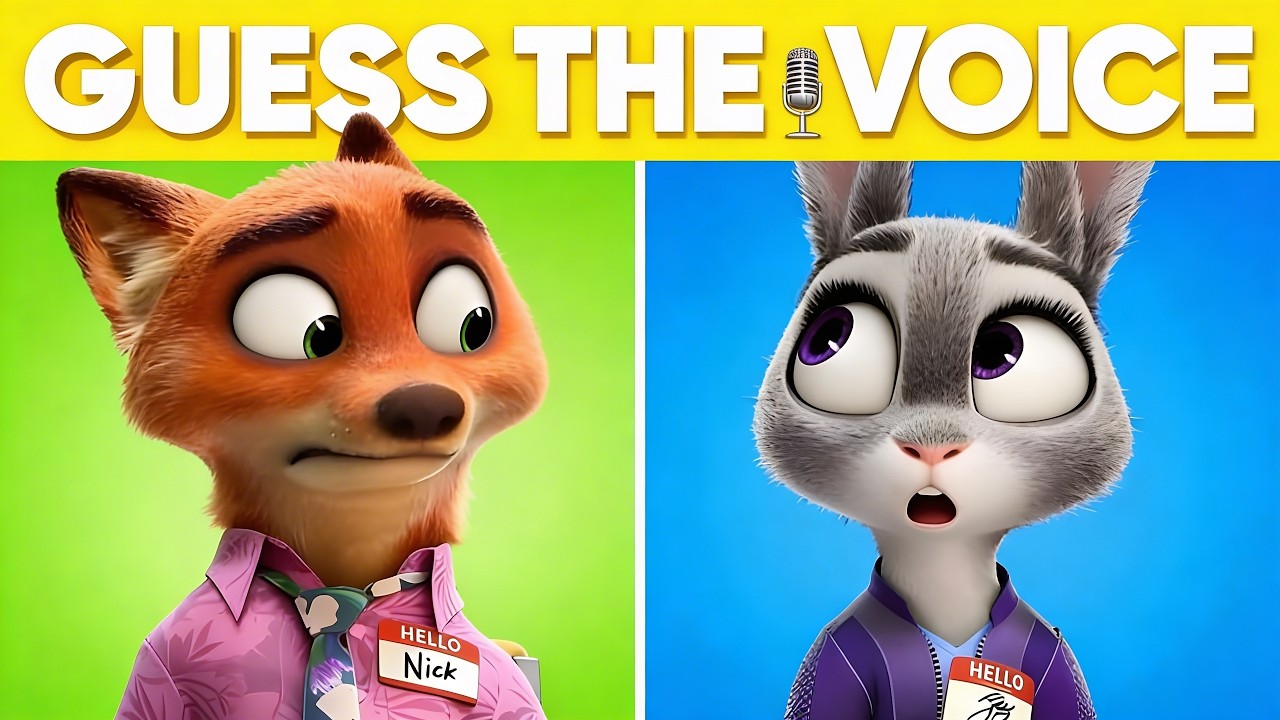 Guess Zootopia by Voice & Emojis 🎤 | Disney Movie Quiz Challenge