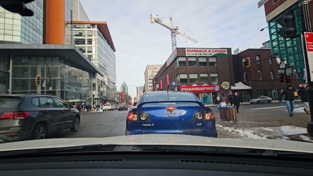 Downtown Montreal On A Cold Day
