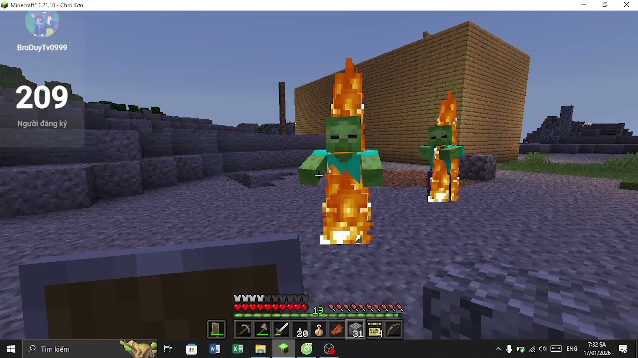 Duy chơi Minecraft trong gần 1 tiếng (CÓ NÓI)