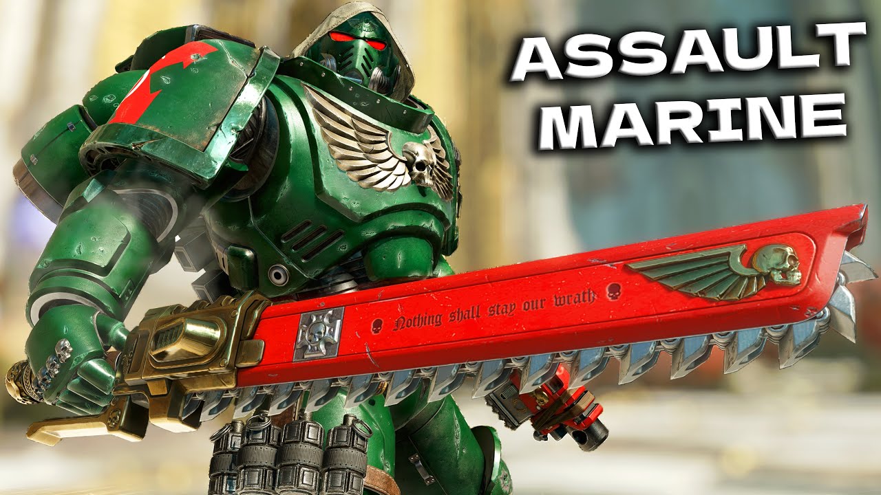 DARK ANGELS Assault Marine vs Tyranid Swarm! - Warhammer 40k: Space Marine 2 (4K)