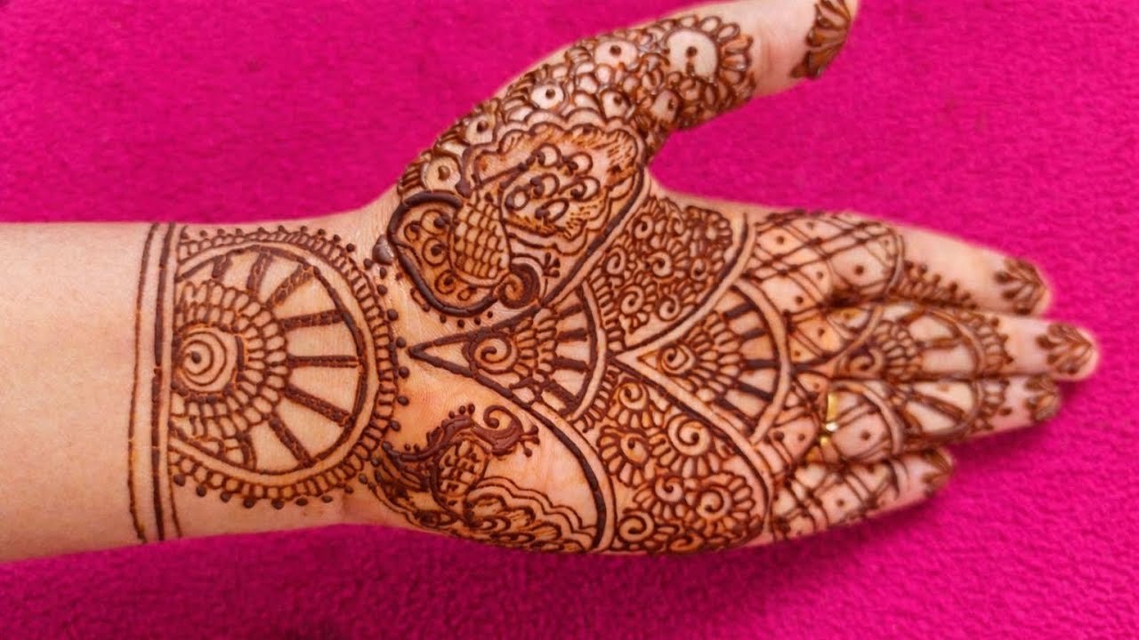 Very simple and easy mehandi design for front hand 😊