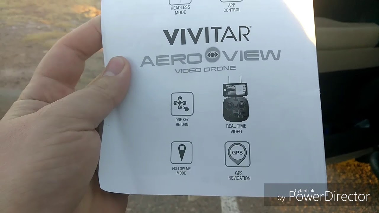 Vivitar Areoview drone GPS location lock test and return home test