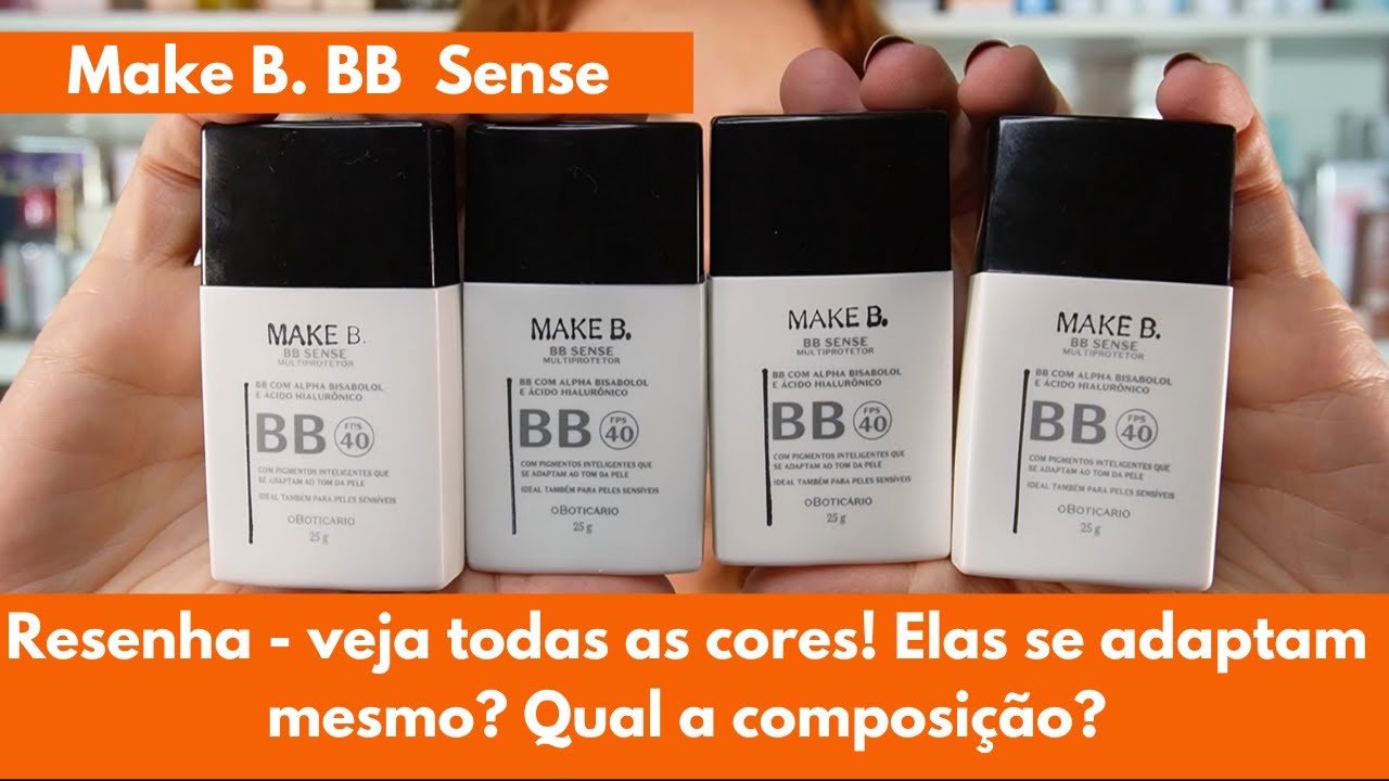 BB Sense Make B Multiprotetor FPS40 do Boticário resenha  -  veja as 4 cores! Elas se  adaptam?
