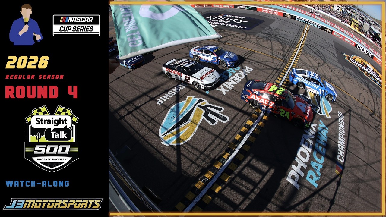 🔴 NASCAR Cup Series | 2026 | Round 4 | #StraightTalkWireless500 Watch-Along