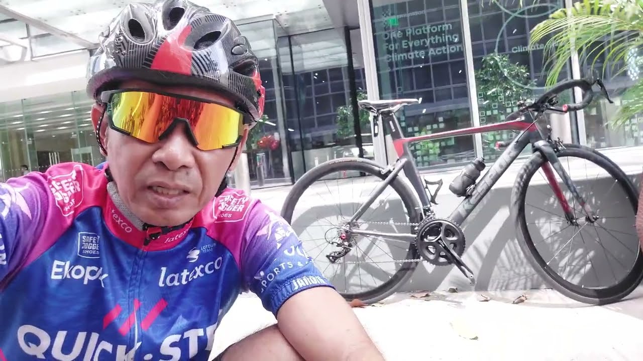ULTIMATE Areo KESPOR Carbon FORK Again at BGC 11 Street Taguig Cycling practice by' JonleyTv Day 4 