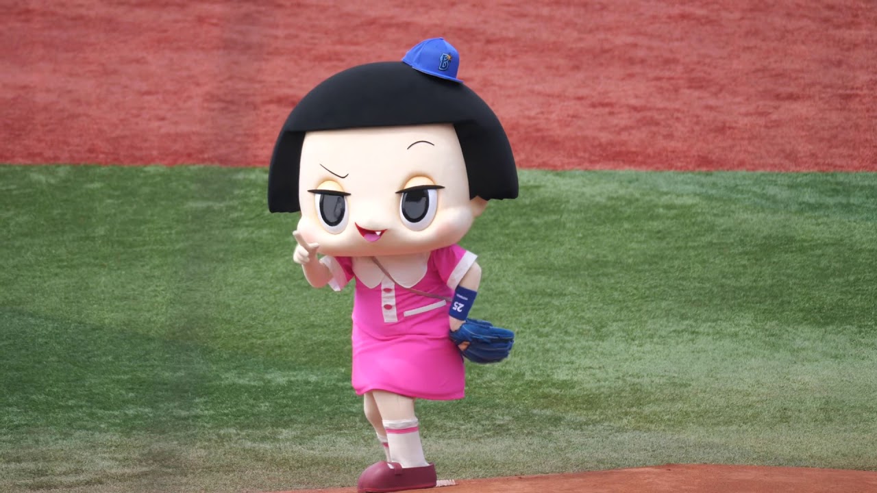 2019.6.1 横浜スタジアムにチコちゃん登場！