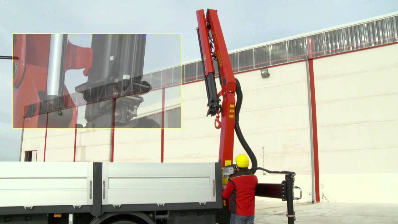 PALFINGER Service - Folding, boom support on main boom (English)