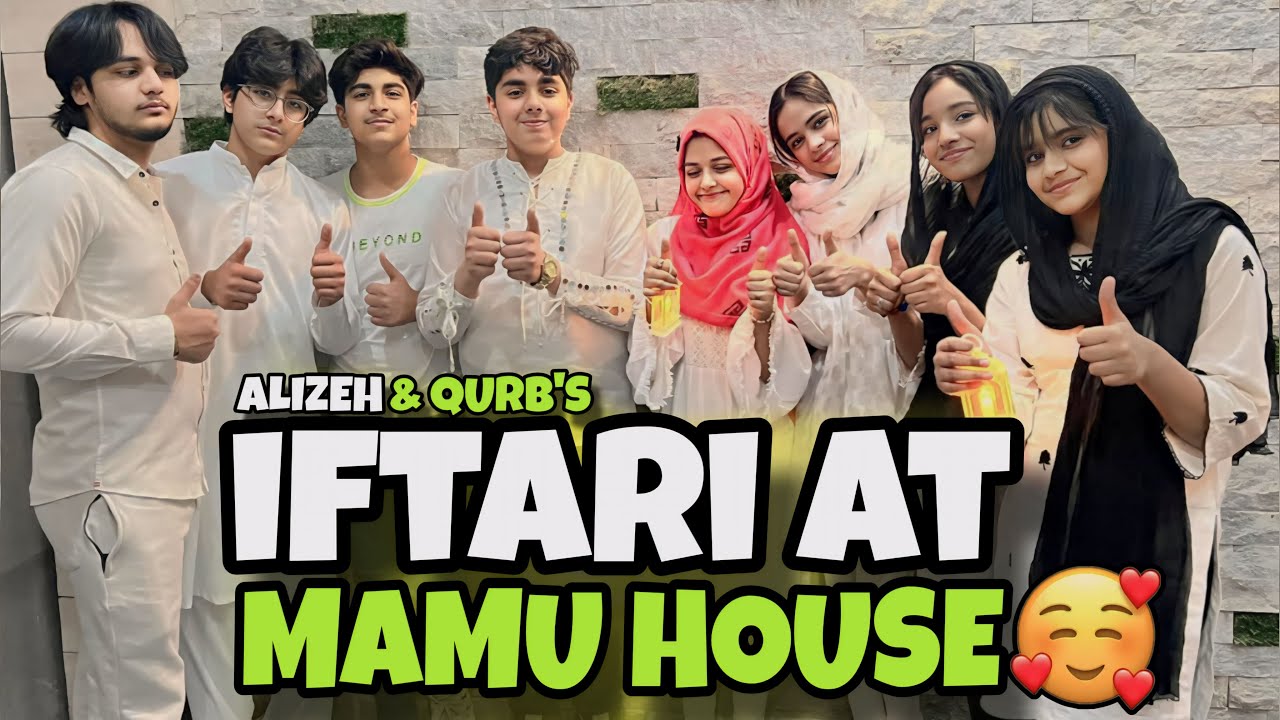 ALIZEH & QURB at mamu house // iftar vlog