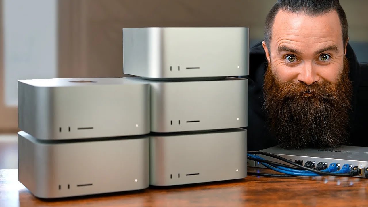 Я построил суперкомпьютер с искусственным интеллектом из 5 компьютеров Mac Studio (RUS)