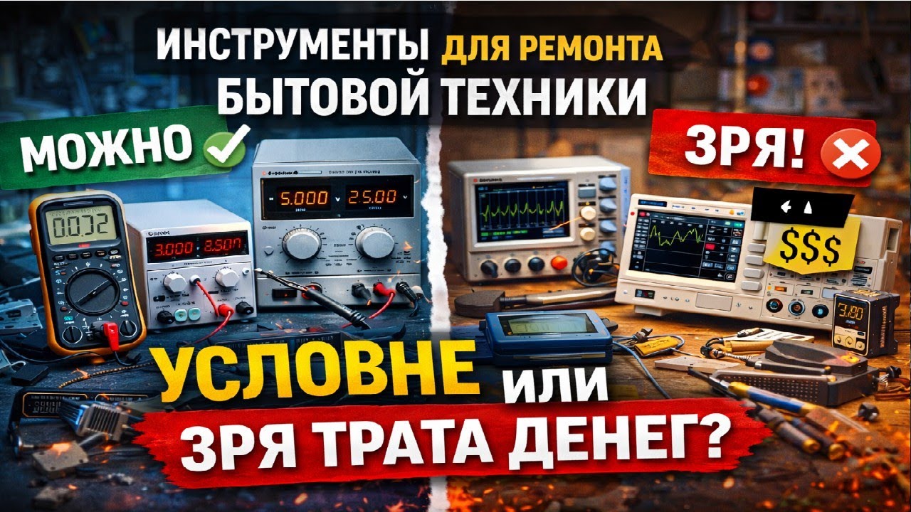 Инструменты мастера по электронике: что действительно нужно для диагностики,  пустая трата денег