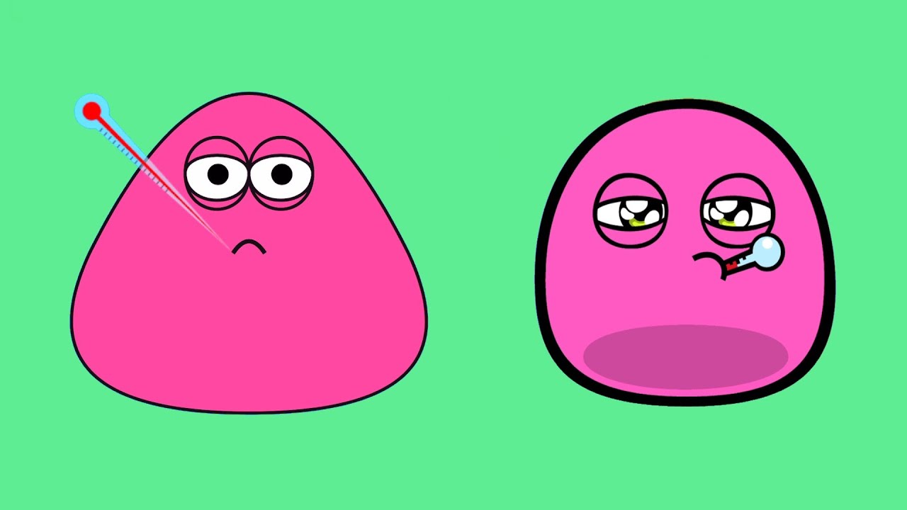 Pou vs MyBoo - El pou y Boo juegan con los mismos colores.