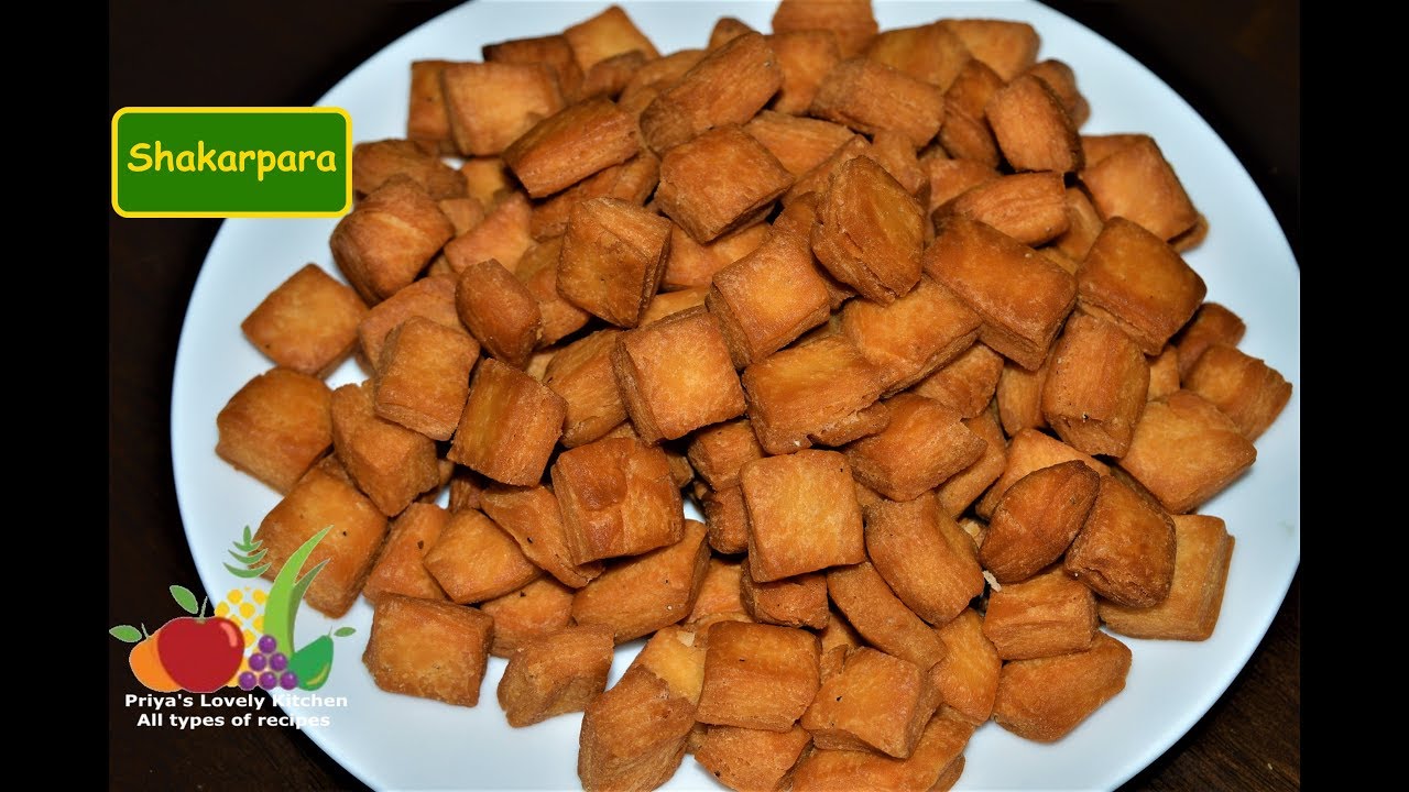 Shakarpara Recipe (शकरपारे) | Shankarpali Recipe (शंकरपाळी) | Crispy Sweet Shakarpara