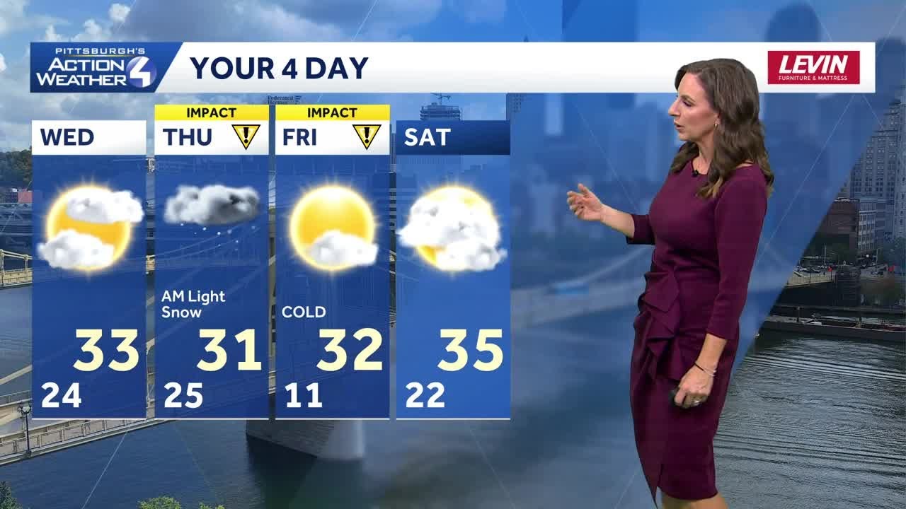 Another Round of Snow Thursday, Bitter Cold Friday: Impact Days