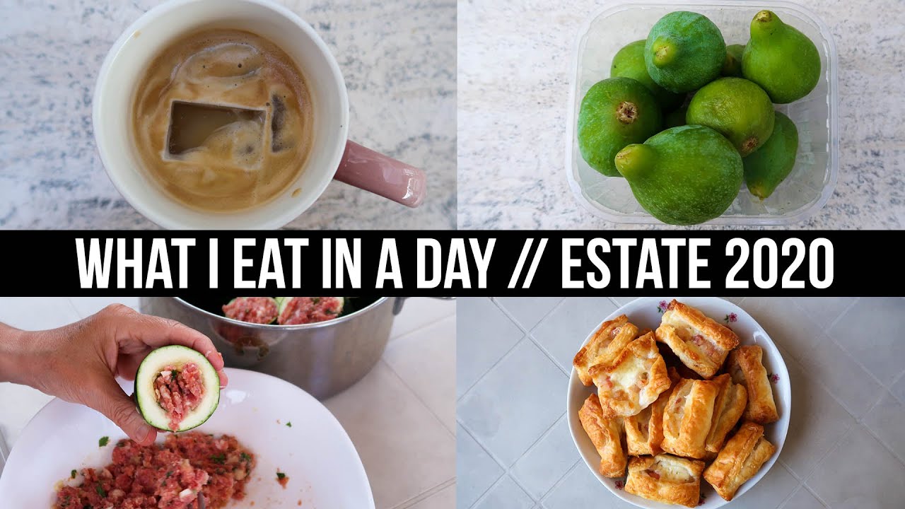 WHAT I EAT IN A DAY // ESTATE 2020 ☕️🍅🥗
