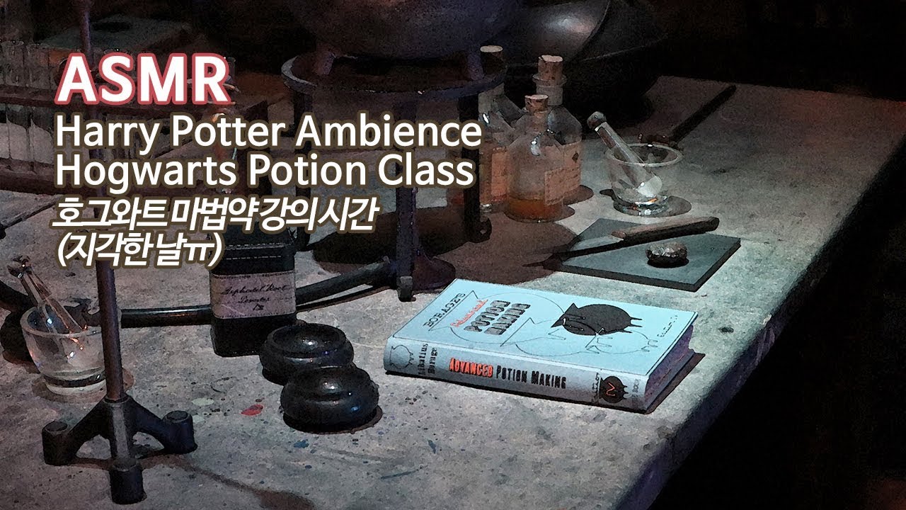 ASMR 스네이프의 호그와트 마법약 강의 시간●지각해 버림ㅠ●해리 포터 분위기 입체음향 | Harry Potter ASMR Hogwarts Potions Class Ambience
