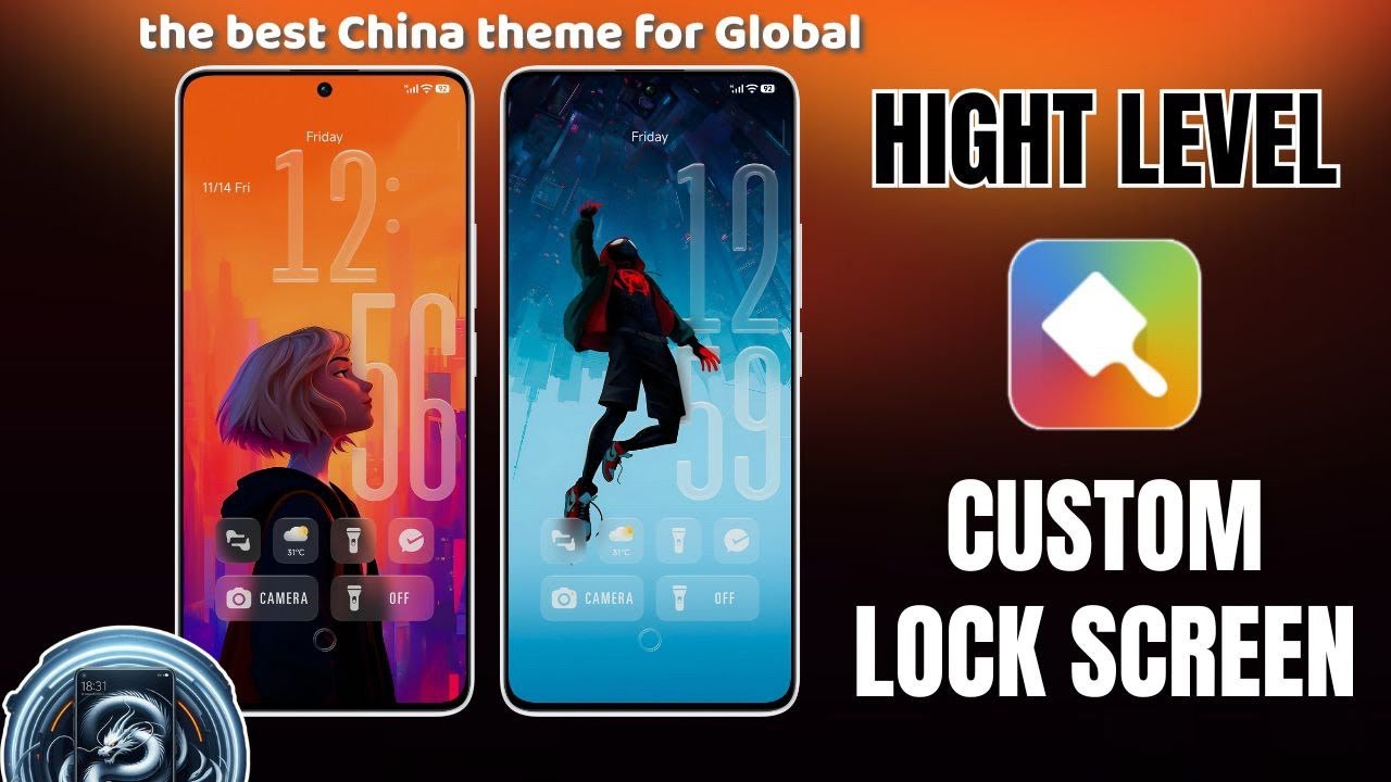Пользовательский экран блокировки высокого уровня с китайской темой на Xiaomi Global