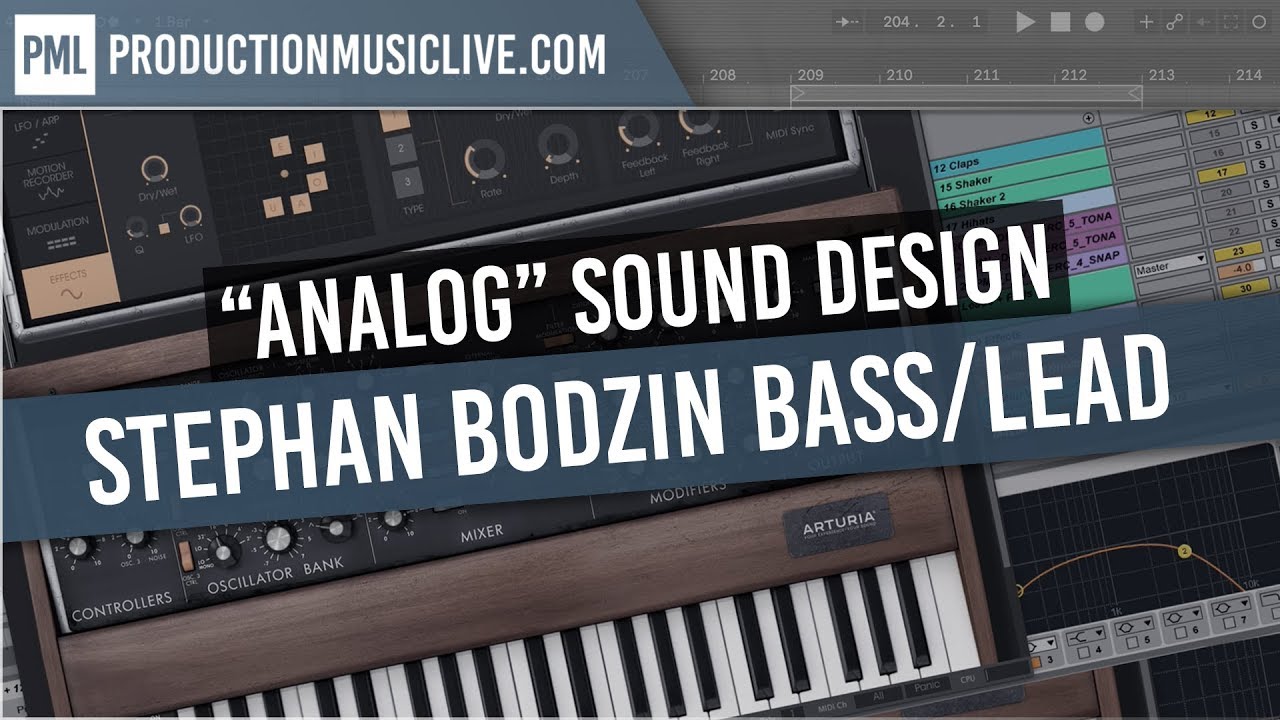 Stephan Bodzin Moog Bass Lead Sound with Arturia Mini V3 (Sound Design Tutorial)