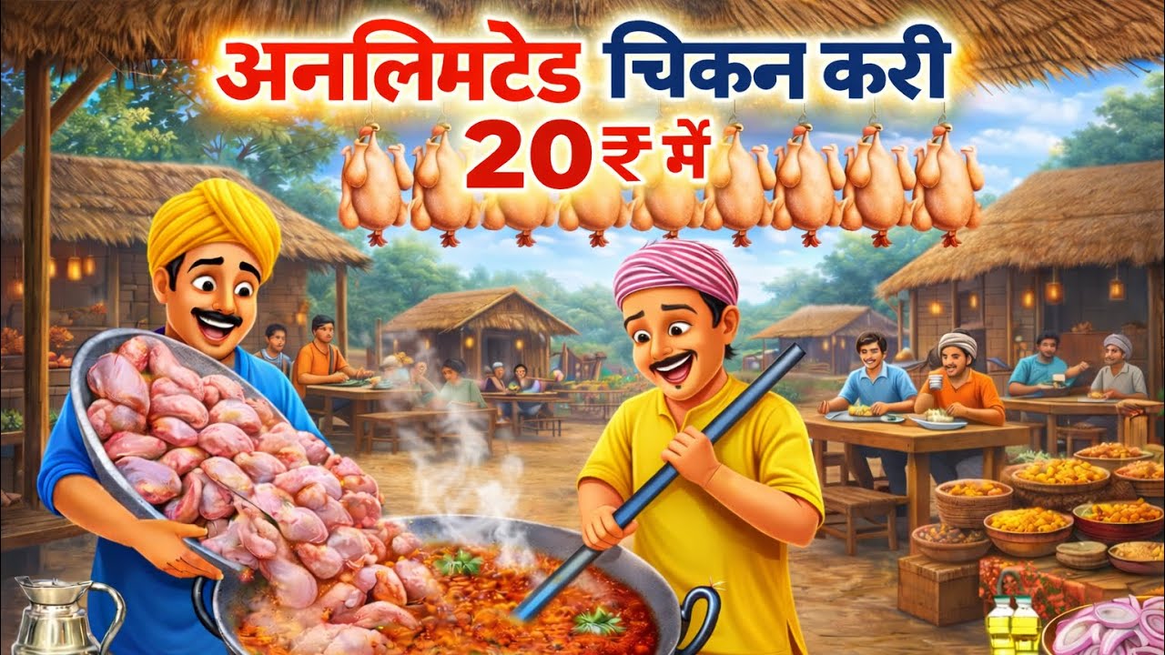 चिकन करी सिर्फ 20₹ में 😱 | Chicken Curry 20₹ Me  | Moral story | Hindi Story | Hindi Kahaniya 