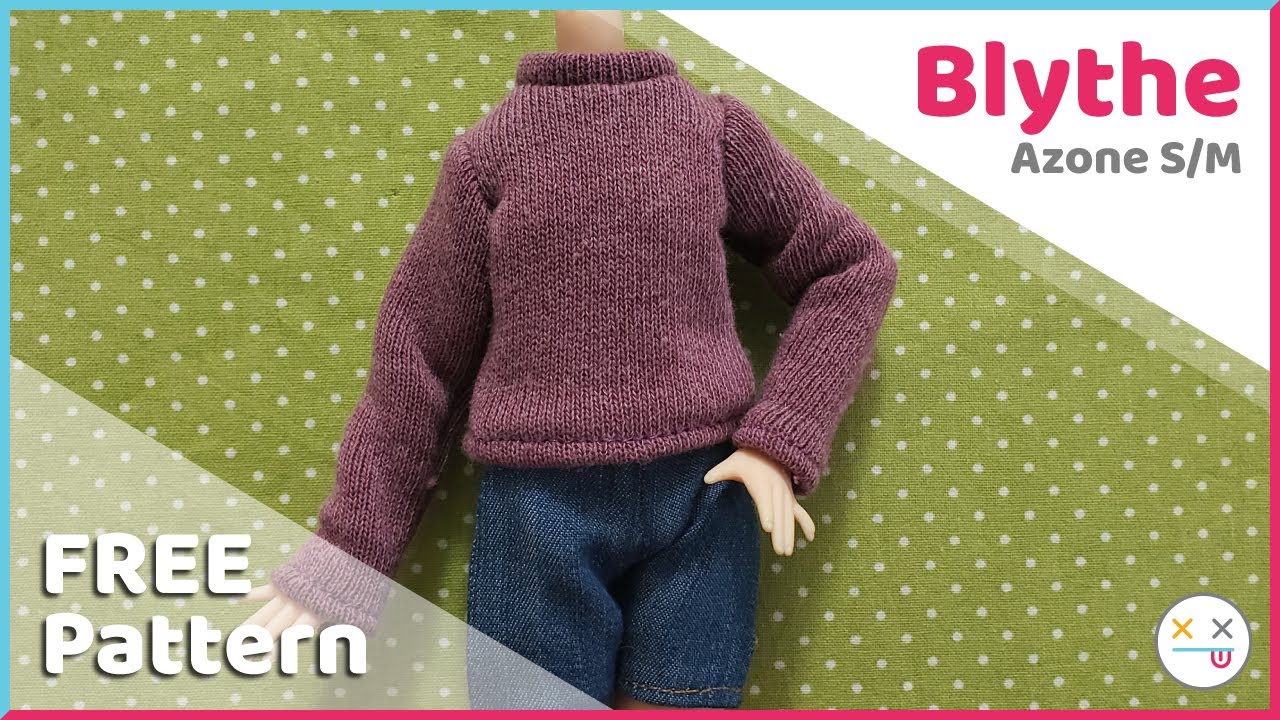Sewing an Sweater 01 for Azone Blythe (Free Pattern Included!)