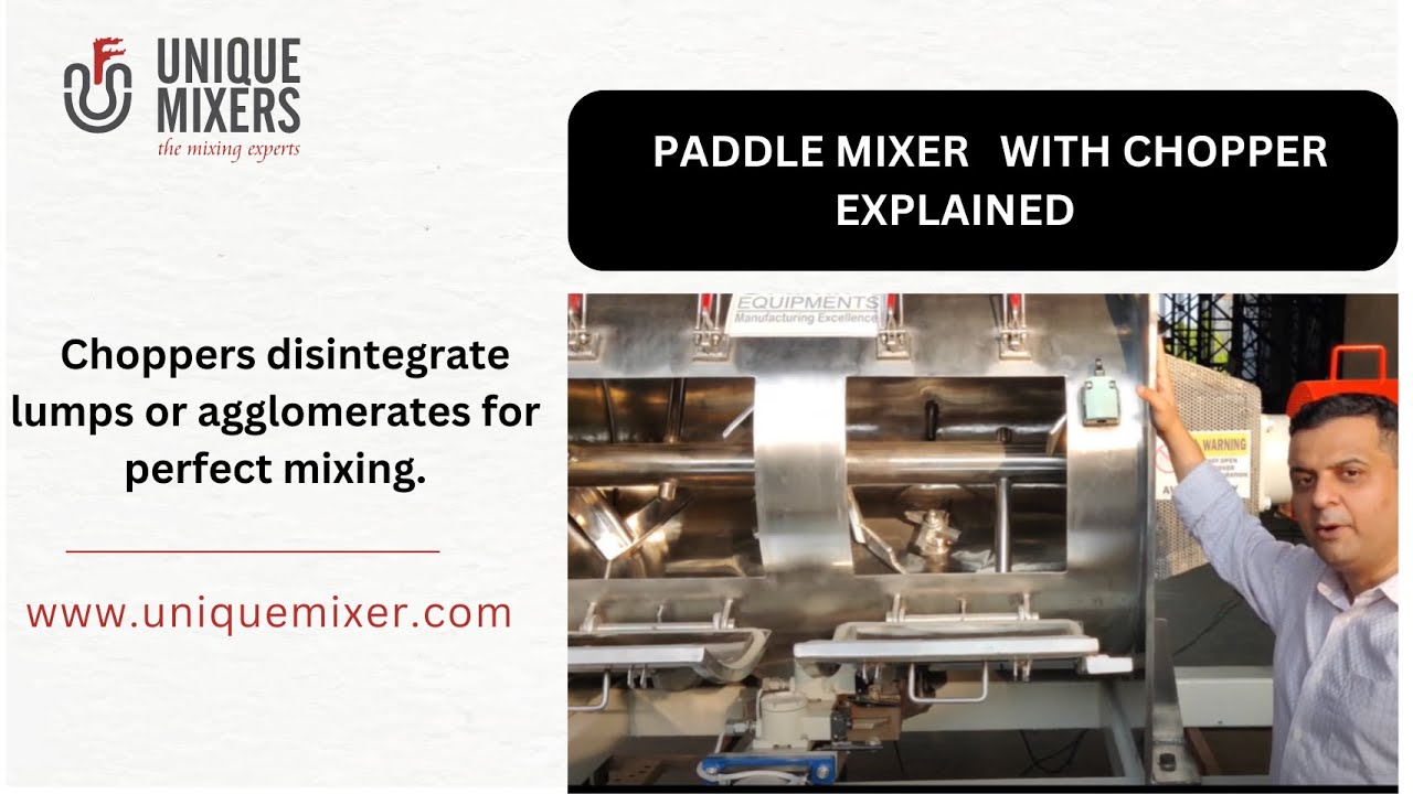 Paddle Mixer- Paddle Blender with Choppers Explained