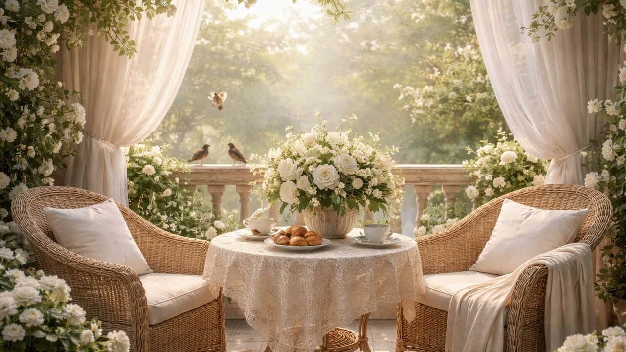 8Hours/Morning Garden Ambiance with Bird Sound  for Deep Relaxation & Sleep