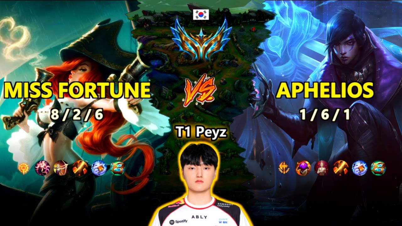 T1 Peyz | MissFortune ADC vs Aphelios | Patch 26.1 | 2026-01-19 | LoL Replay