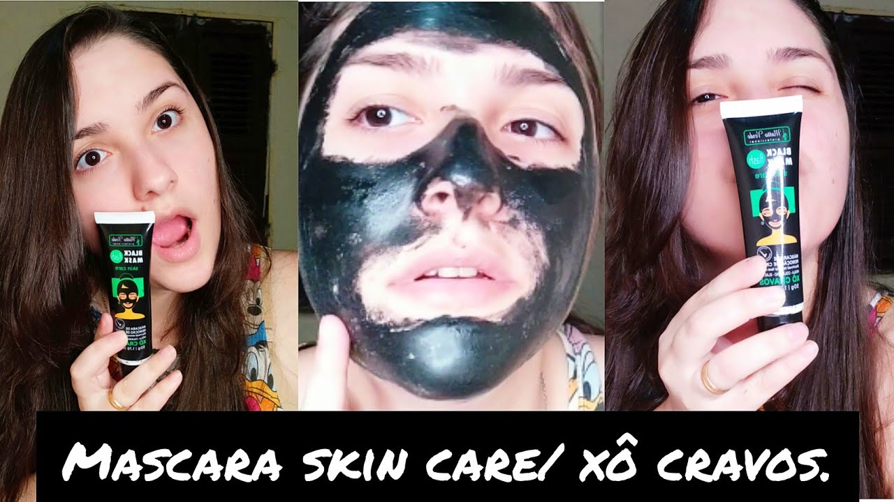 #TESTEI MÁSCARA FACIAL DE ARGILA NEGRA / SKIN CARE XÔ CRAVOS 😍😱