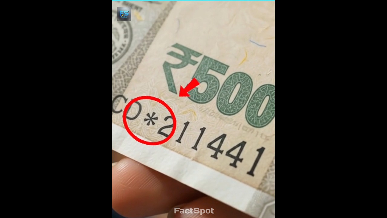 Why Is There a Star on Some Currency Notes? 😯 #shorts #StarNote