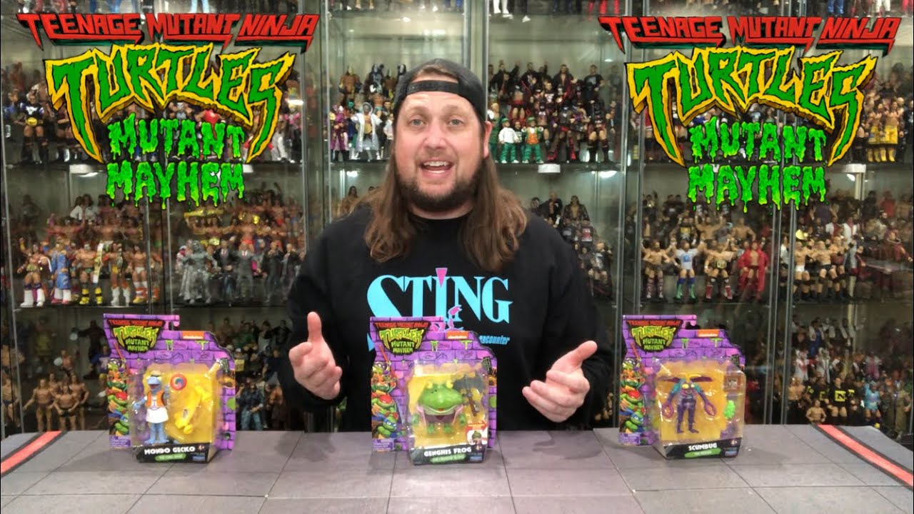 Teenage Mutant Ninja Turtles Mondo Gecko, Genghis Frog & Scumbug Unboxing & Review!