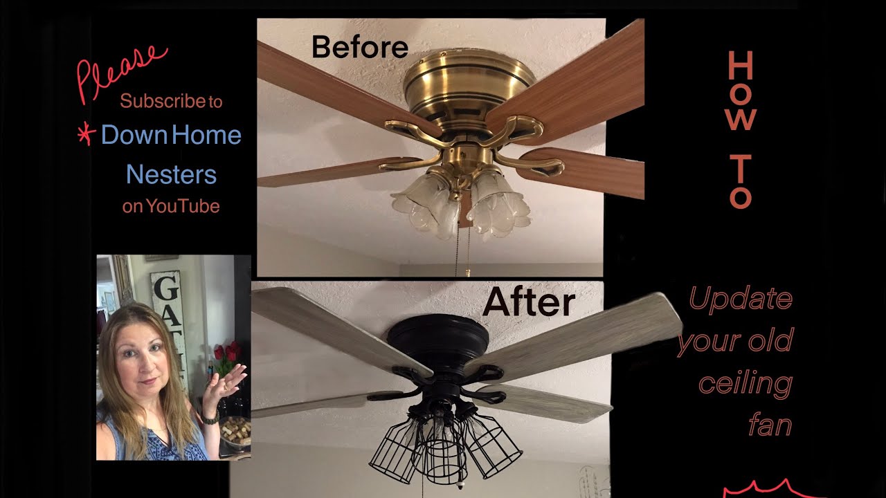 Ceiling Fan Painted and Updated