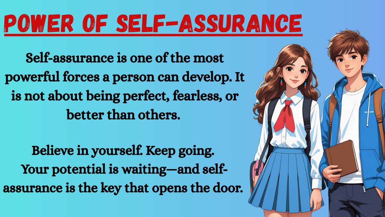 Power of Self-Assurance |English Reading and Listening Practice |Easy English |English for Beginners