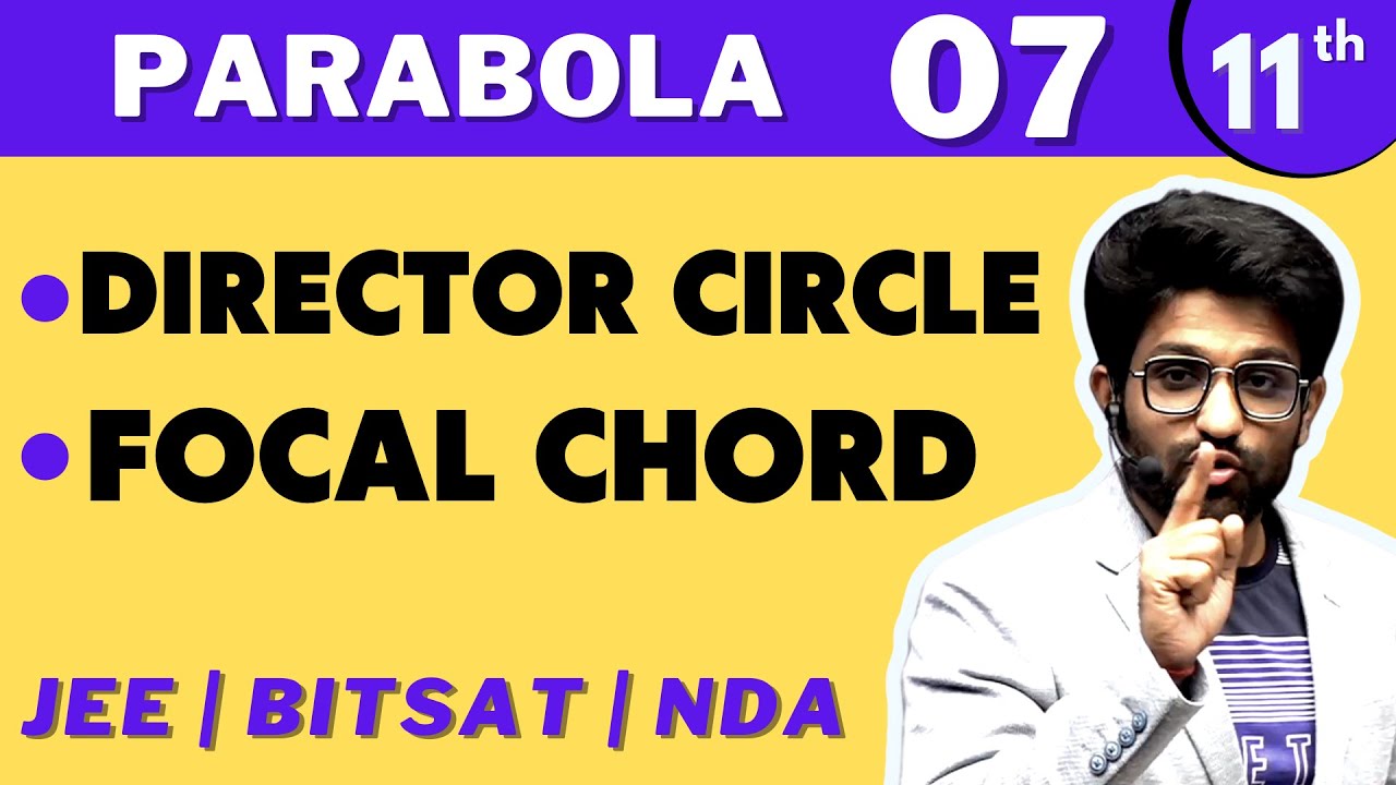 Parabola 07 | Director Circle | Focal Cord | Class 11th | Aman Sir Maths | Bhannat Maths