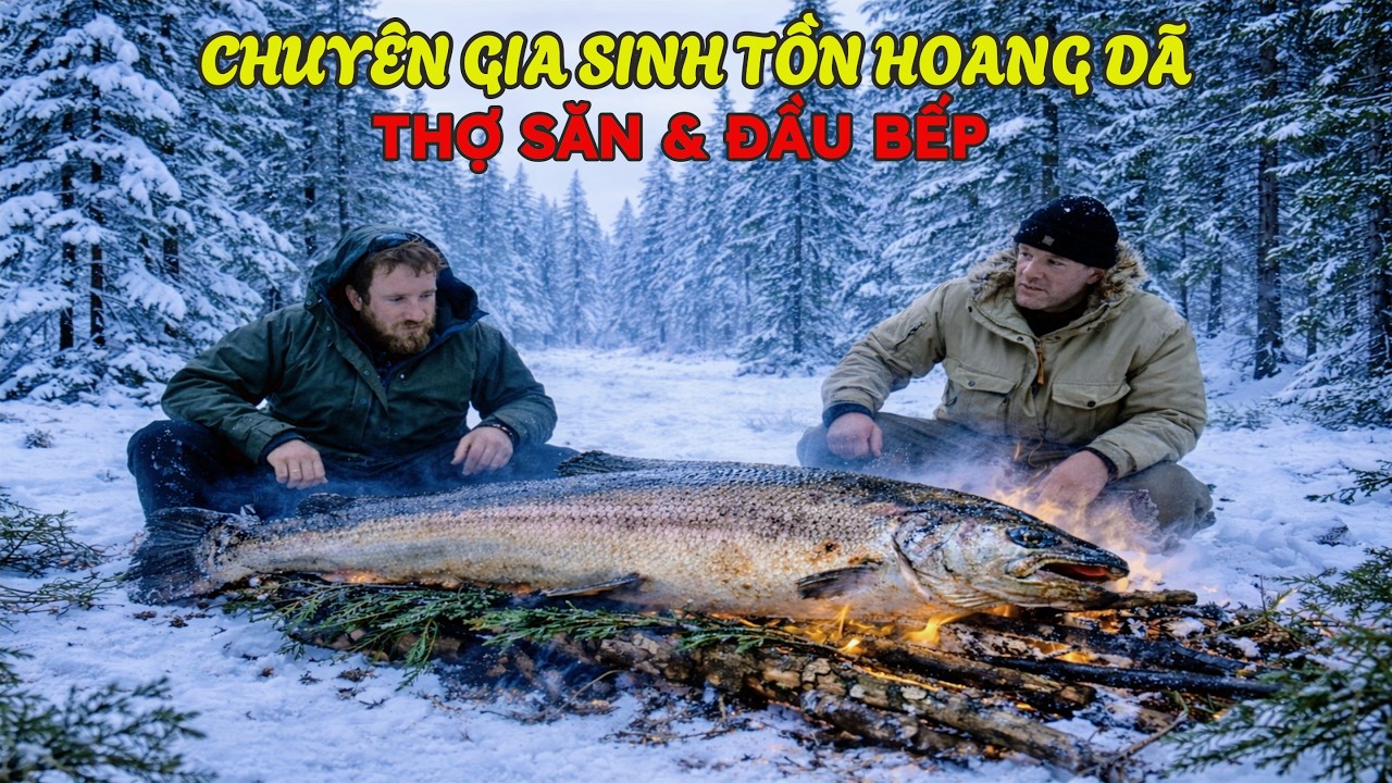 Cặp Đôi Thợ Săn Và Đầu Bếp: Bẫy Gấu Mèo - Bắt Hưu Rừng - Câu Cá Trên Băng