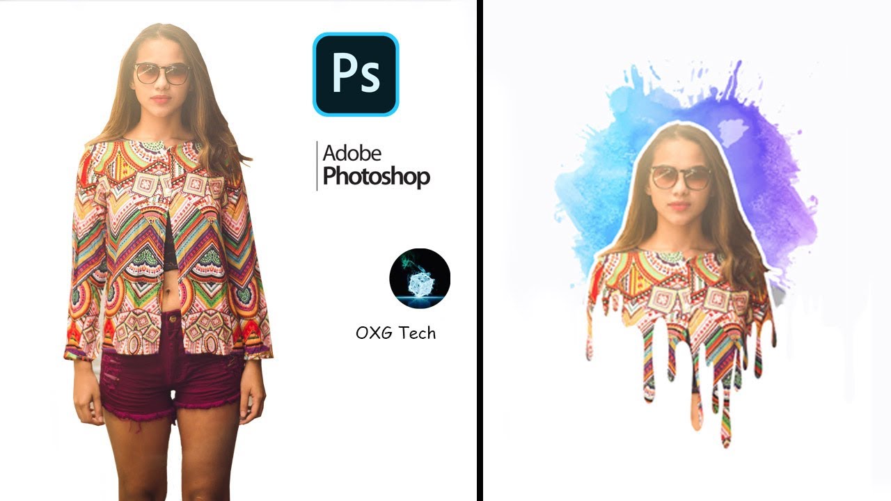 Creative Dripping Effect - Adobe Photoshop Tutorial - Splatter Effect