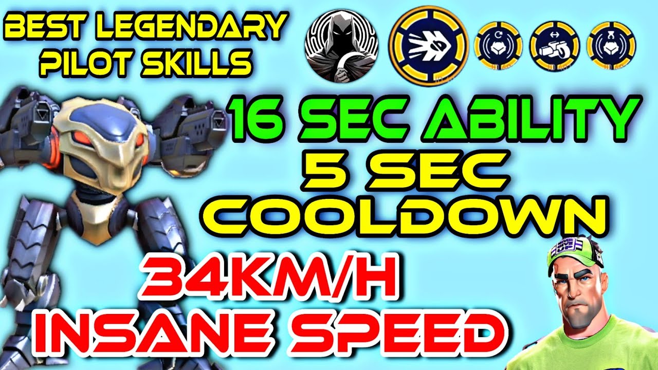34km/h Shadow 😱 - Best Legendary Pilot Skills || Mech Arena || You can't see me ‼️