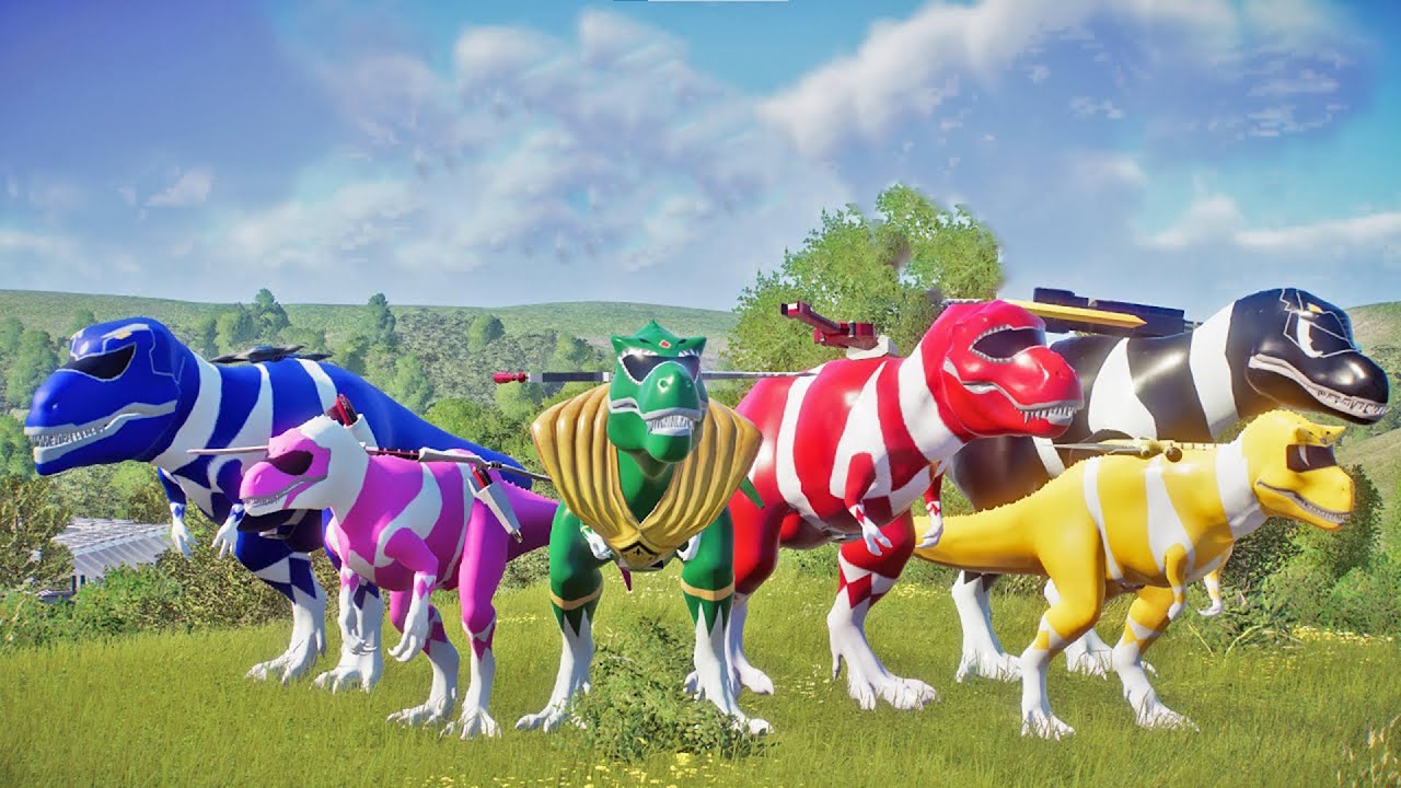 NEW! Dinosaur Rangers Skin Showcase: DINO Battle and Rampage in Jurassic World Park