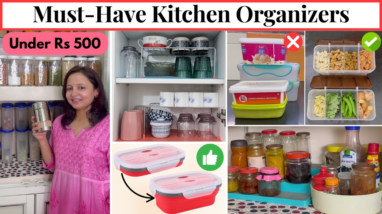 Must-Have Kitchen Organizers for a Clutter-Free Space! 🍽️✨