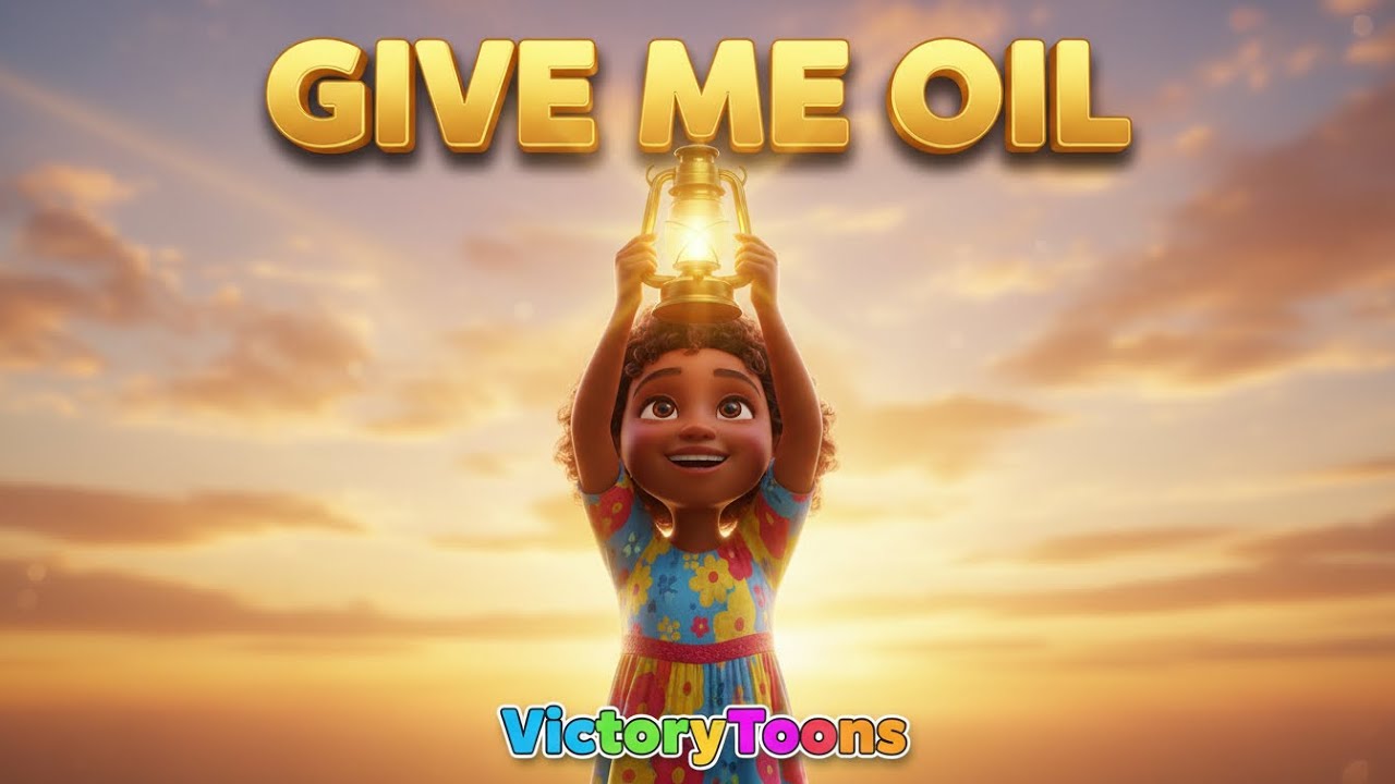 Give Me Oil in My Lamp | Kids Gospel Song | VictoryToons