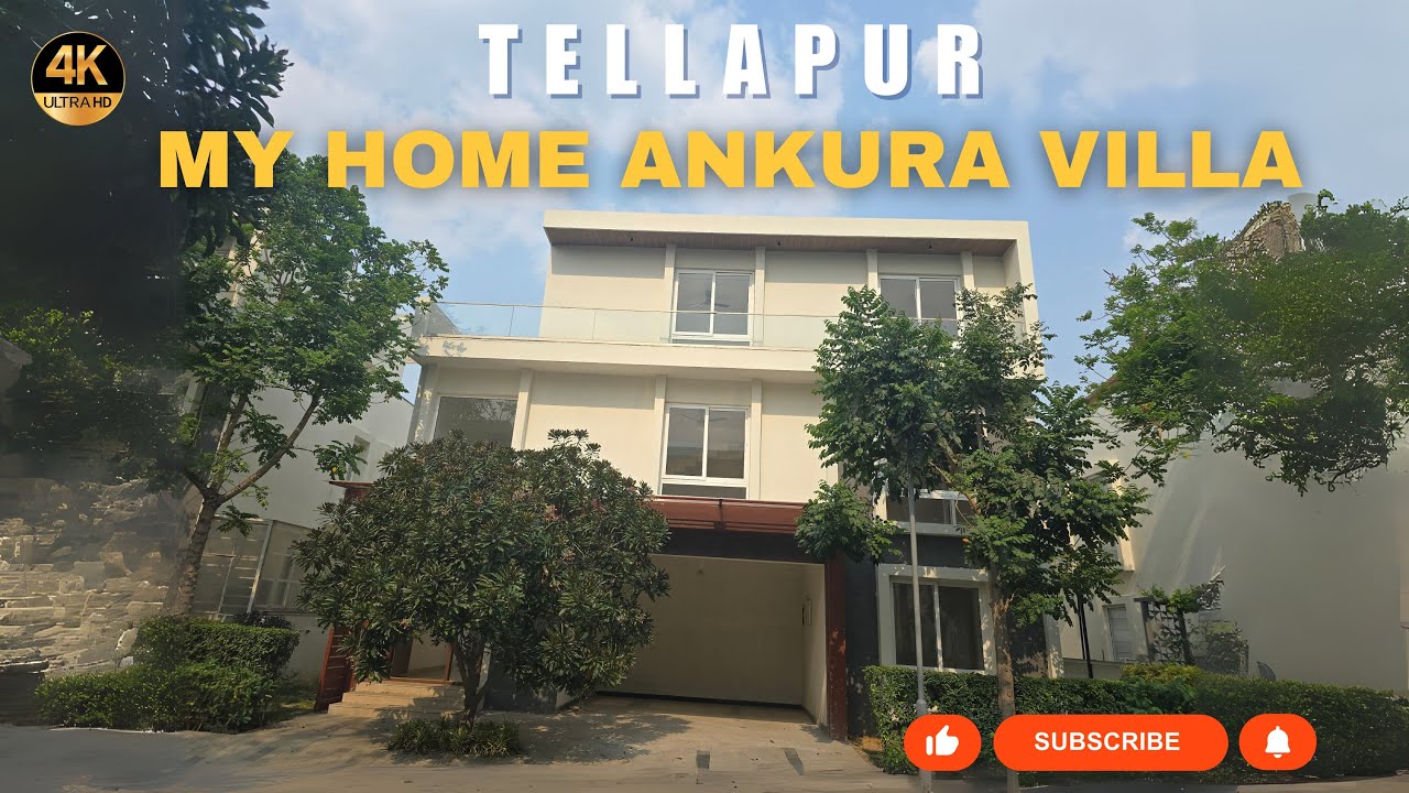 MY HOME ANKURA TELLAPUR | LUXURY 4BHK TRIPLEX VILLAS IN TELLAPUR HYDERABAD |  FINANCIAL DISTRICT