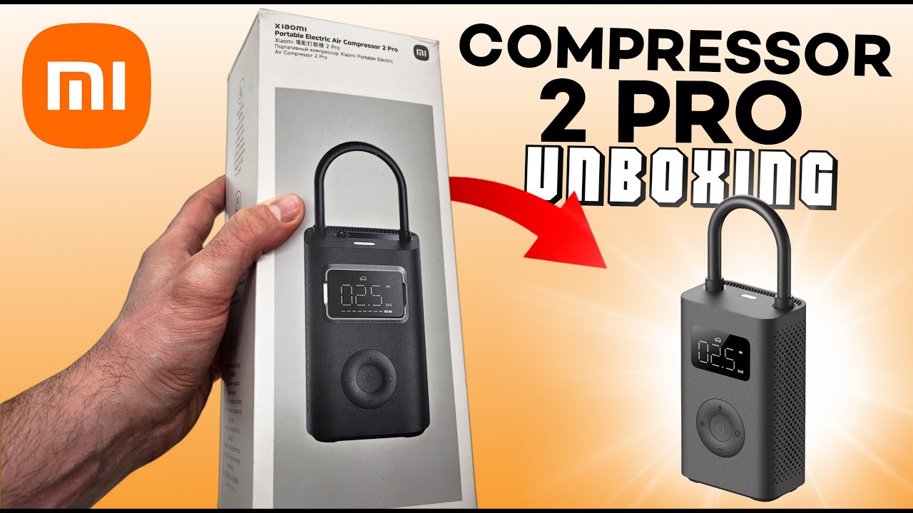 UNBOXING Xiaomi Portable Electric Air Compressor 2 Pro | ASMR