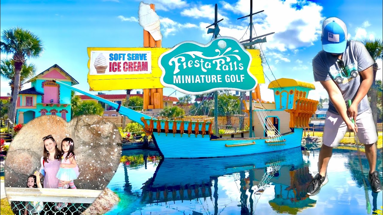 The BEST Mini Golf Course by the OCEAN!! WOW!!! Fiesta Falls St. Augustine FL
