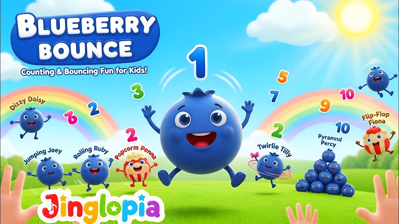 Blueberries Song | Learn Counting with Fruits | Kids Songs with Lyrics